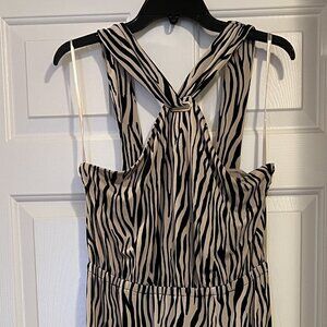 I.N.C. Tan and black size PL maxi dress